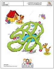 anaokulları için Labirent Bulmaca